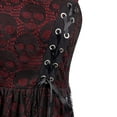 thumbnail image 4 of yoeyez Women's Camisole Punk Dress Spaghetti Strap Halloween Skull Print Lace Swing Dress Steampunk Dress Goth Clothes, 4 of 5