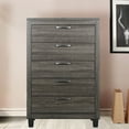 thumbnail image 5 of Home Furniture Silver Fox 5 Drawer Chest of Drawers - Gray Woodgrain, 5 of 6