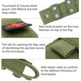 thumbnail image 3 of Tactical Molle Tourniquet Holder, Portable TQ Military First Aid Equipment Case & Trauma Medical Shear Pouch (Army Green), 3 of 7