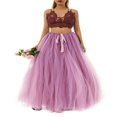 thumbnail image 2 of EIMELI Jupe à Bulles pour Femmes Jupe en Tulle Ajustable Taille Nouée pour Mariage Fête Photographie, 2 of 6