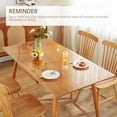 thumbnail image 4 of Clear Table Cover Protector 36 x 60 Inch, 2mm Thick Plastic Table Cover Rectangle,PVC Clear Table Protector,Desk Protector Mat for Kitchen, Dresser, Writing Desk，Dining Room Table, 4 of 7