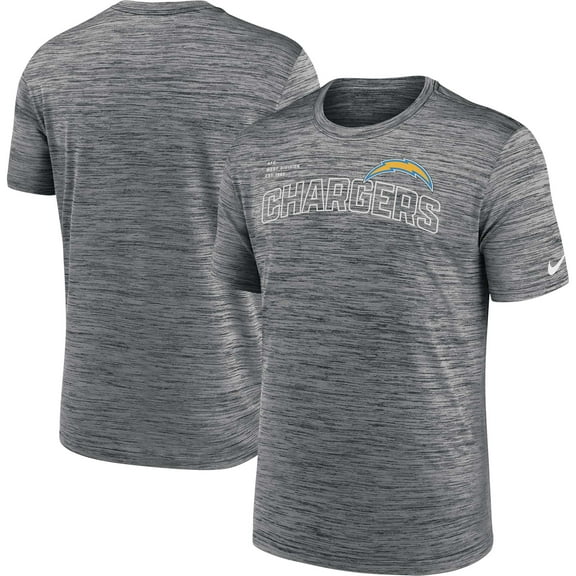 Men's Nike Anthracite Los Angeles Chargers Velocity Arch Performance T-Shirt