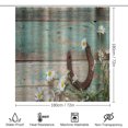 thumbnail image 2 of 4PCS Shower Curtain Set Bathroom Sets Waterproof Shower Curtains Woode Vintage with Non-Slip Rugs Toilet Lid Cover and Bath Mat, 2 of 7