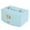 Mint Green, variant on Teqhome Jewelry Organizer Box for Women Girl Wife 2-Layer PU Leather Travel Jewelry Storage Case with for Earrings Bracelets Rings Necklaces (Pink)