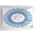 thumbnail image 1 of Sun and Moon Pillow Sham, Colorful Mandala with Heavenly Bodies Vintage Style Asian Folklore Pattern, Decorative Standard King Size Printed Pillowcase, 36" X 20", Multicolor, by Ambesonne, 1 of 2