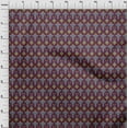 thumbnail image 3 of oneOone Tissu Popeline de Coton Imprimé Ikat Tourbillon & Paisley BTY 42 Pouces de Large, 3 of 4