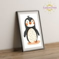 thumbnail image 2 of Eastern Print Cute Peguin Cartoon Safari Nursery Poster Wall Decor, Colorful Minimal Animal Wall Prints for Baby Room, Bedroom Home Office Classroom Must Have Decoration, UNFRAMED, 16x20, 2 of 4