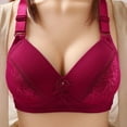 thumbnail image 2 of Women's Comfort Bra Jacquard Strap Support Ribless Design Breathable Soft Fabric Seamless Underwire Full Coverage, 2 of 2