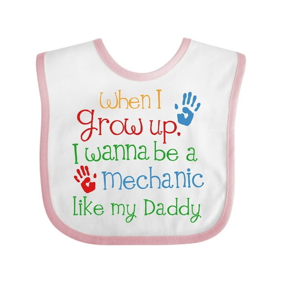 Inktastic Mechanic Like Daddy Boys or Girls Baby Bib