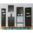 thumbnail image 6 of Spirich Wall Mounted Bathroom Cabinet with Doors and Shelves, Espresso, 6 of 6