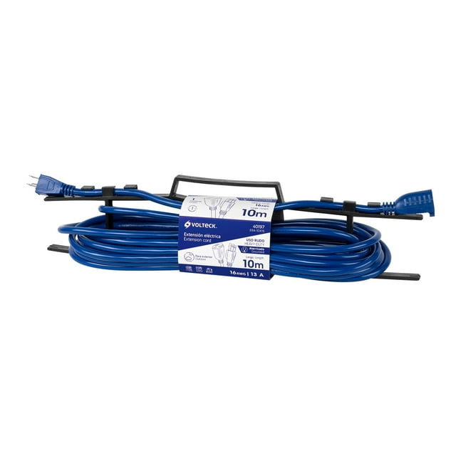 Extensión de uso rudo aterrizada 10 m calibre 16, Volteck Volteck ERA-10X16