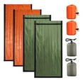 thumbnail image 1 of Mosiee 4Pcs Survival Sleeping Bag Camping Thermal Sack Blanket Waterproof Lightweight, 1 of 9