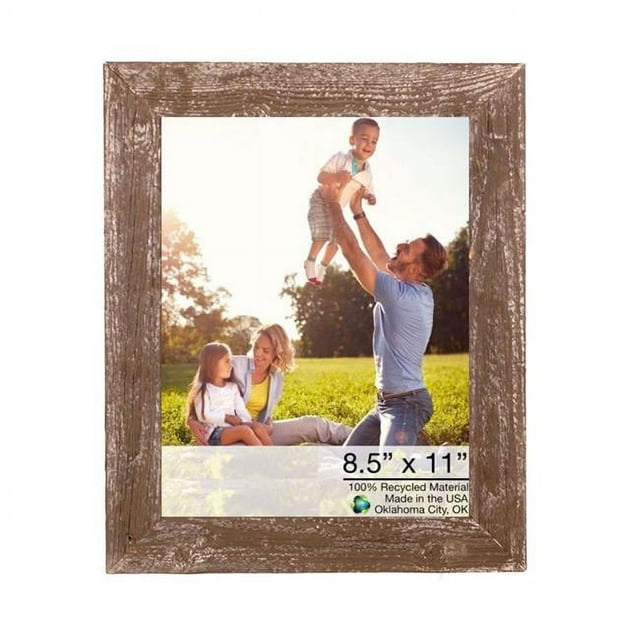 Cadre Photo Rustique Espresso 8,5 Pouces x 11 Pouces