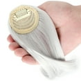 thumbnail image 4 of Bangs Hair Clip French Bang Clip in Thick Full Bangs Straight Fringe with Temples for Women, 4 of 5