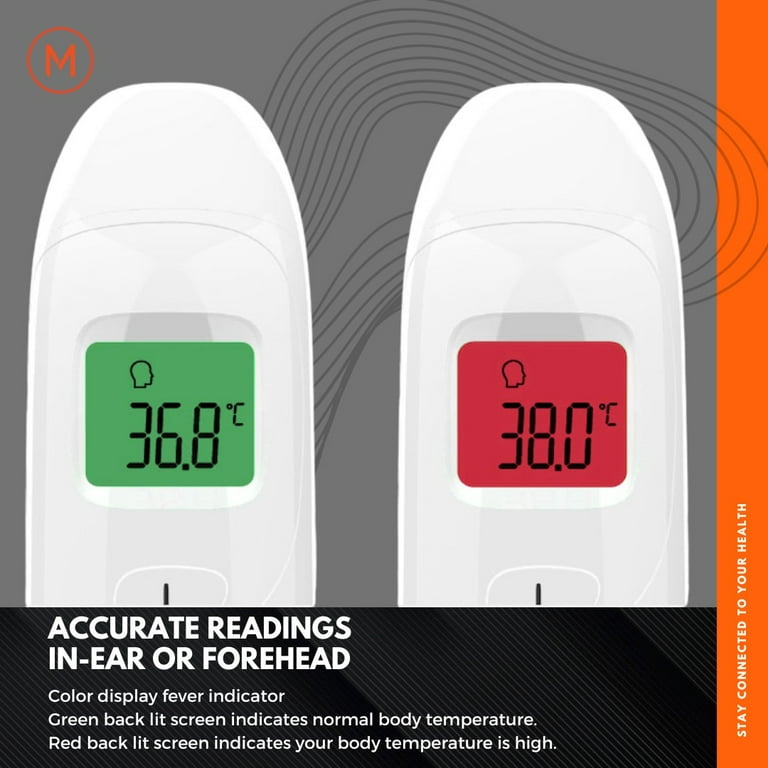 Mobi Connect Smart Bluetooth Ear + Forehead DualScan Thermometer