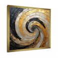 thumbnail image 4 of Designart "Elegant Black Pottery Spirals" Abstract Spirals Picture Framed Canvas Art Print, 4 of 5