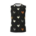 thumbnail image 6 of Picia Funny Chicken mens Cotton Tank Undershirts , Moisture-wicking Ribbed Tanks, Lightweight Cotton Tank Undershirts-Small, 6 of 8