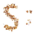 thumbnail image 2 of sruoe Halloween Decoration, Fall Garland Maple Leaf, Artificial Green Plant, Christmas Fall Maple Garland, Thanksgiving Party Wall Decor, Garlands for Door Home Party Fireplace Decorations, 2 of 6