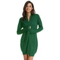 thumbnail image 4 of Grace Karin Classic Women's Solid Long Sleeve Open Front Long Knit Cardigan Sweaters with Pockets, 4 of 7