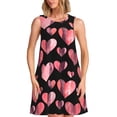 thumbnail image 1 of Disketp Hearts para Vestido sin Mangas para Mujeres, Vestidos de Verano para Mujeres, Casual y Holgado para la Playa, 1 of 7