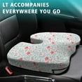 thumbnail image 4 of Premium Flamingo Pattern Memory Foam Seat Cushion Ergonomic Chair Pad for Office Chair, Car, Airplane & Bleachers Sciatica, Tailbone Hip & Back Pain Relief - Chair Cushion for Long Office Workers., 4 of 5