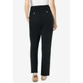 thumbnail image 2 of Woman Within Plus Size Petite Adjustable Waist Straight-Leg Chino, 2 of 6