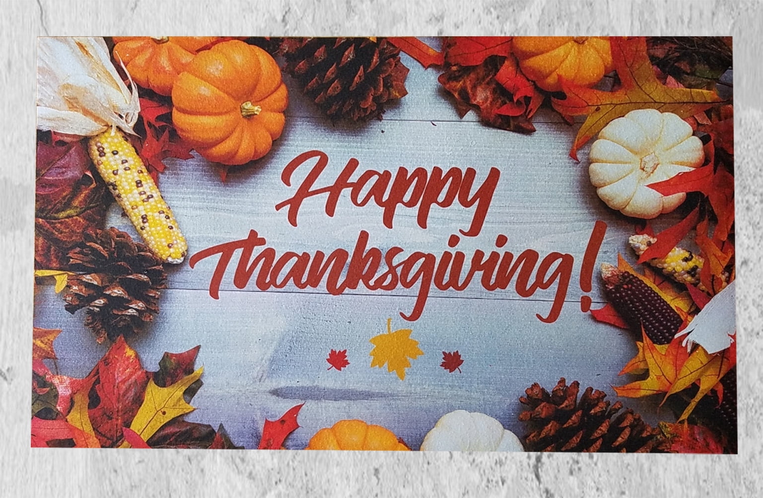 Sports Licensing Thanksgiving Outdoor Doormats, 18" x 30", Eco-Friendly Porch Entryway