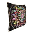 thumbnail image 2 of ZNDUO Throw Pillow, 16"x16" Bed Pillow and Couch Pillows - Indoor Decorative Pillows，Rainbow Mandala Throw Pillow, 2 of 8