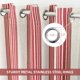 thumbnail image 4 of Cortinas DriftAway Chris, 132 x 213 cm, mezcla de lino a rayas rojas, 4 of 9