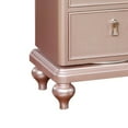 thumbnail image 3 of Benjara Wooden Frame 5 Drawer Swivel Chest with Mirror Trim, Rose Gold, 3 of 3