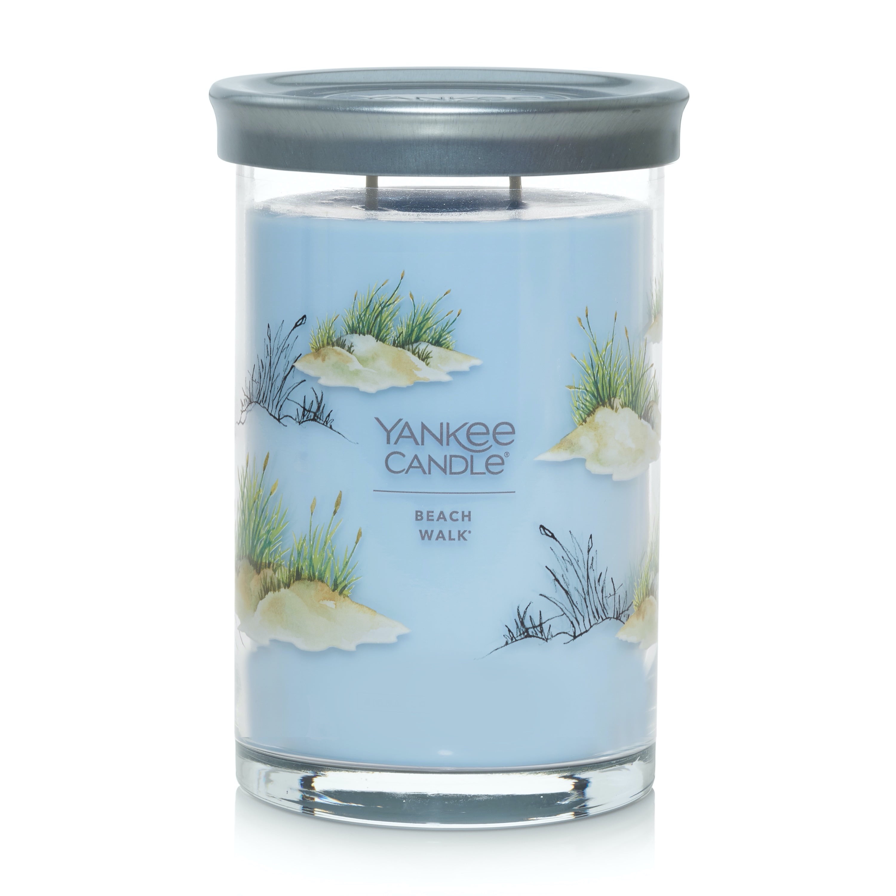 Yankee Candle OCEAN BLOSSOM Large 2-Wick Tumbler Jar Blue 22 oz Wax Fresh 