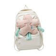 thumbnail image 1 of Mochila Escolar Para Mujer, Mochila Escolar Con Cremallera, Para Adolescentes Y Niñas, Color Blanco, 1 of 8