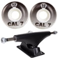 thumbnail image 2 of Cal 7 Skateboard Combo, 5" Black Trucks, 52mm 99A Wheels, Bearings/Hardware Set (Arcade), 2 of 4