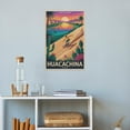 thumbnail image 4 of Ica Peru Vintage City Travel Poster with Huacachina Oasis And Desert Dunes Canvas Poster, 4 of 8
