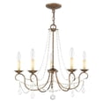 thumbnail image 6 of Livex Lighting Pennington Chandelier in Hand Applied Venetian Golden Bronze, 6 of 14