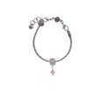 thumbnail image 2 of Delight Jewelry Pink Crystal Bicone Lord Guide Me Charm Bead, 2 of 4