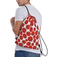 thumbnail image 3 of Kdxio Hand Drawn Tomatoes Print Drawstring Backpack Bag,Waterproof Draw String Back Sack, Gym Drawstring Bags Swim Bag For Unisex, 3 of 9