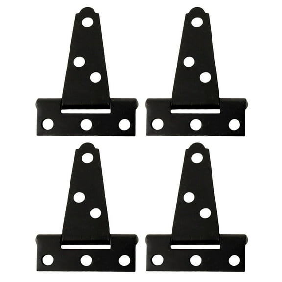 Jiandong door hinges 4Pcs Zinc Coating T Hinges for Barn and Shed Doors (2 Inch)(1.97X1.77X0.59Inch)