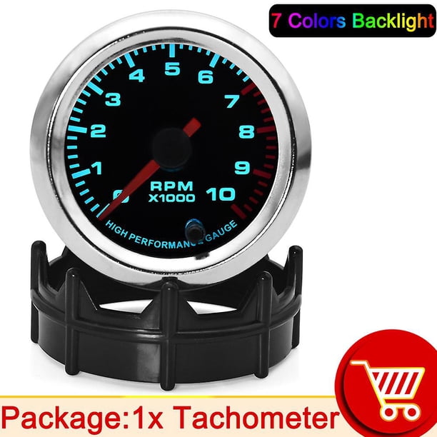 Hd 7 Colors Oil Pressure Gauges Turbo Boost Gauge Oil Water Temperature Meter With Sensor For Car Racing Fuel Meter 52mm Auto