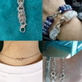 thumbnail image 2 of Alexcraft 4 Pcs Lobster Clasp Double Opening Lobster Clasp Lock Necklace Connector Bracelet Extender Clasps for DIY Jewelry Repair Kit Bracelet Necklace, 2 of 7