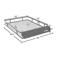 thumbnail image 2 of Elevate Outdoor Steel Cargo Roof Basket with Wind Fairing, 42" x 36" Storage Space, Black, 2 of 5