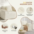 thumbnail image 3 of CQSXDA Deep Seat 75 Inch Modern Loveseat Sofa No Assembly ,For Living Room Bedroom And Apartment Use, Beige, 3 of 8