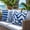 Coastal Blue, variant on DecorX Black and White Modern Geometric Outdoor Pillow Covers, Set of 4, Waterproof