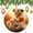 pattern-1, variant on Lioness Mom And The Cub Ornament Forest Animals Lion Double-Sided Printed 3" Ceramic Christmas Ornament Ceramic Elegant Hanging Christmas Tree Decorations Holiday Present