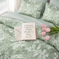 thumbnail image 3 of U by Bedsure Queen Comforter Set Sage Green, Bed in a Bag Queen Size Bedding, 7-Pieces Botanical Flowers Spring Comforter, Sheets, Pillowcases & Shams, 3 of 11