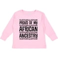 thumbnail image 3 of Inktastic Black History Proud African Ancestry Boys or Girls Long Sleeve Toddler T-Shirt, 3 of 5