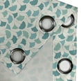 thumbnail image 5 of Ambesonne Forest Grommet Curtain, Pastel Ginkgo Leaves, 50" x 54", Teal Turquoise and Cream, 5 of 6