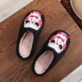 thumbnail image 5 of ZELAND Halloween Pumpkin Ghost Warm Winter House Slippers for Couples, Thick Sole Anti-Slip Indoor Cotton Shoes for Men & Women, 5 of 5