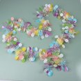 thumbnail image 1 of Easter Garlands Stripe Tinsel Wreath Spring Easter Home Decoration Ornament Gift, 1 of 4