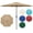 grey, variant on Simple Deluxe 9" Patio Umbrella Outdoor Table Market Yard Umbrella with Push Button